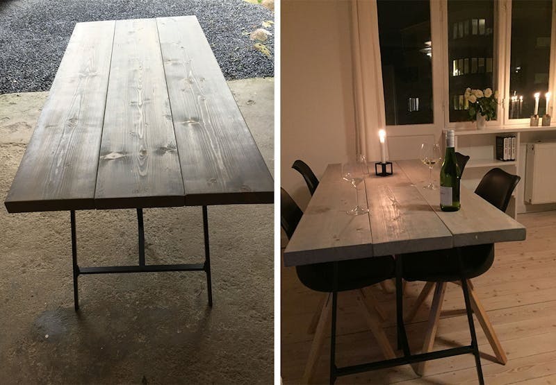 Enkelt spisebord du kan lage selv Enkelt spisebord du kan lage helt selv